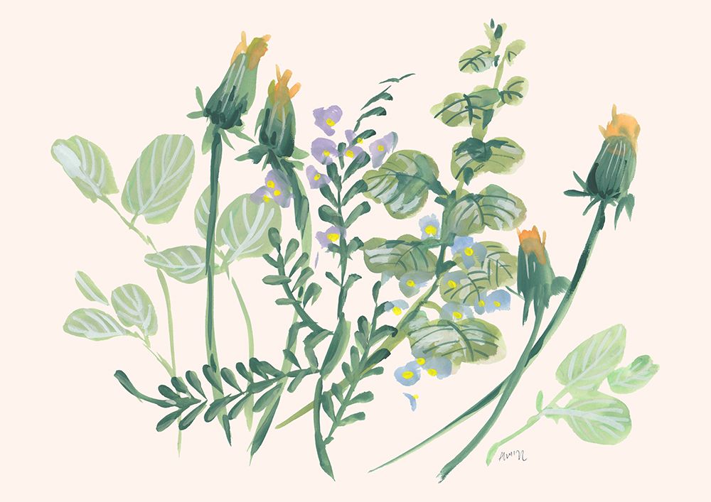 Closed Dandelions art print by Ania Zwara for $57.95 CAD