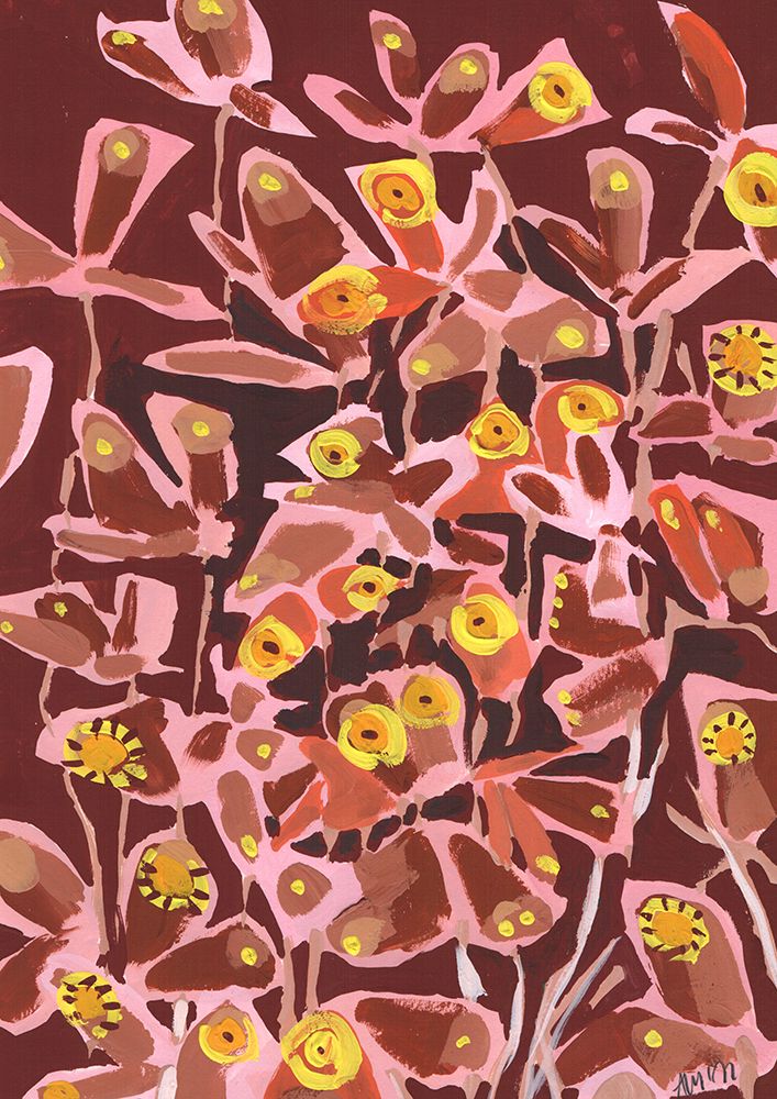 Brown Retro Butterflies art print by Ania Zwara for $57.95 CAD