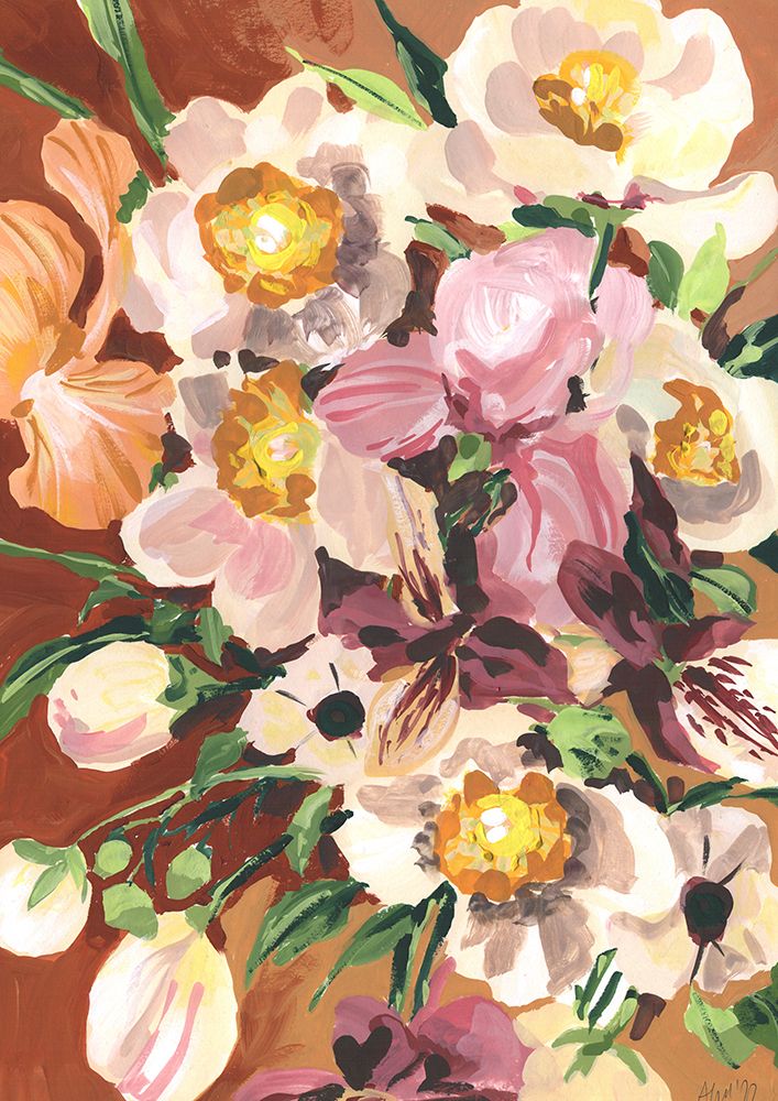 Brown Orchids art print by Ania Zwara for $57.95 CAD