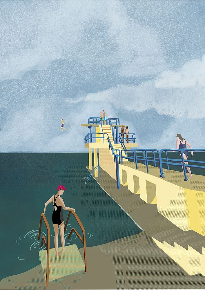Blackrock-Salthill-Galway Ireland Art Print art print by Charlotte Trudgett for $57.95 CAD