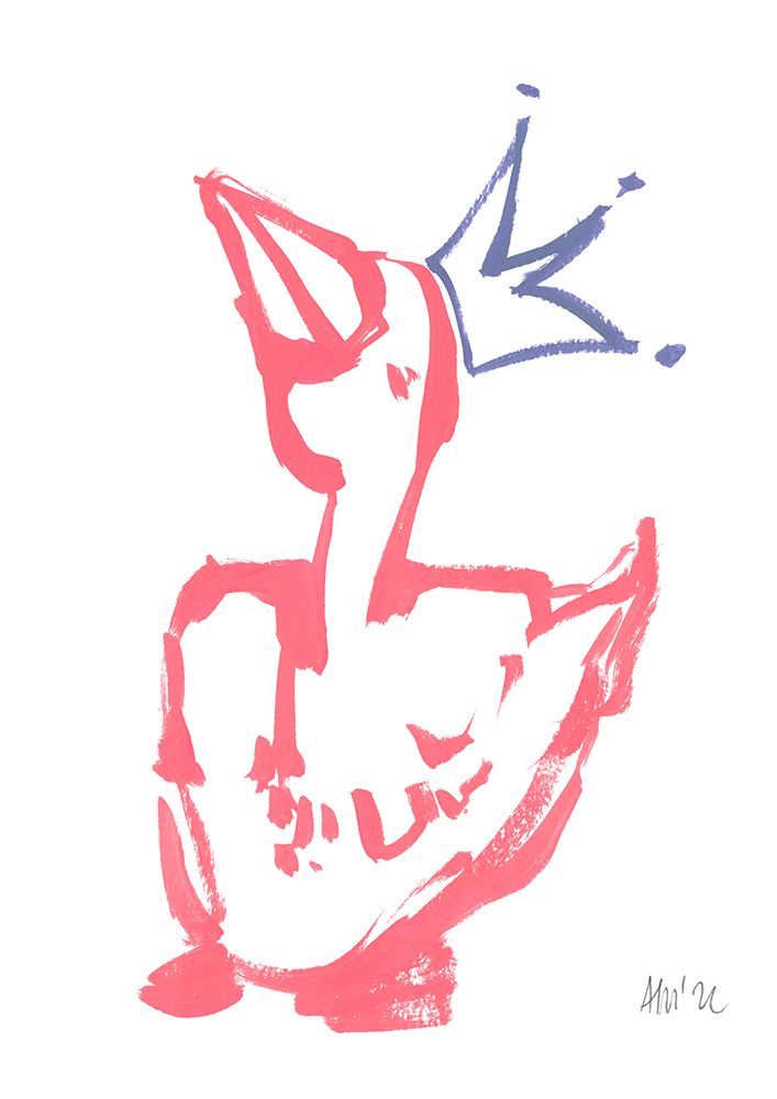 Queen Duck Coral art print by Ania Zwara for $57.95 CAD