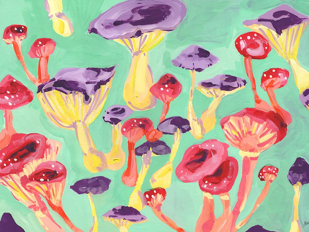 Magic Mushrooms art print by Ania Zwara for $57.95 CAD