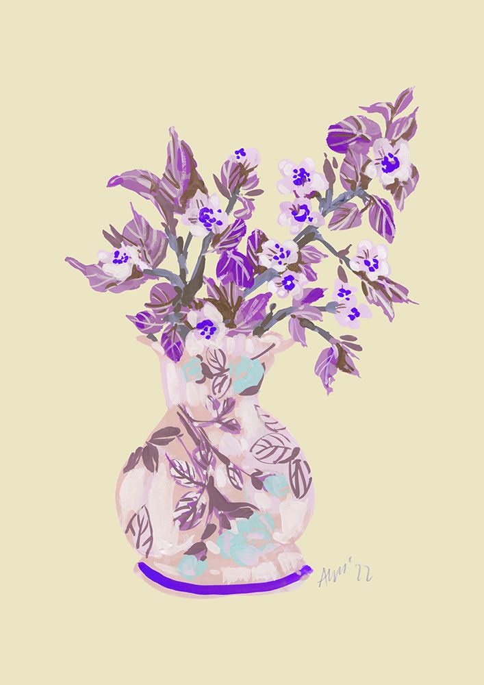 Apple Blossom - Violet art print by Ania Zwara for $57.95 CAD
