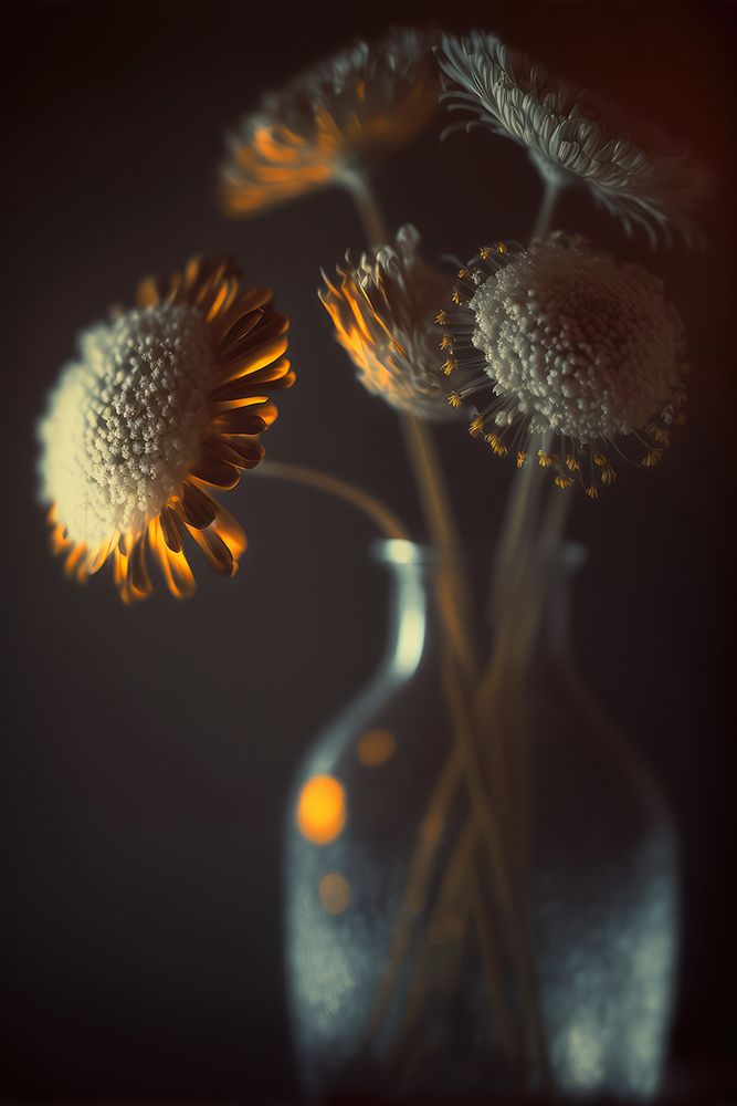 Flowers In Low Light art print by Treechild for $57.95 CAD