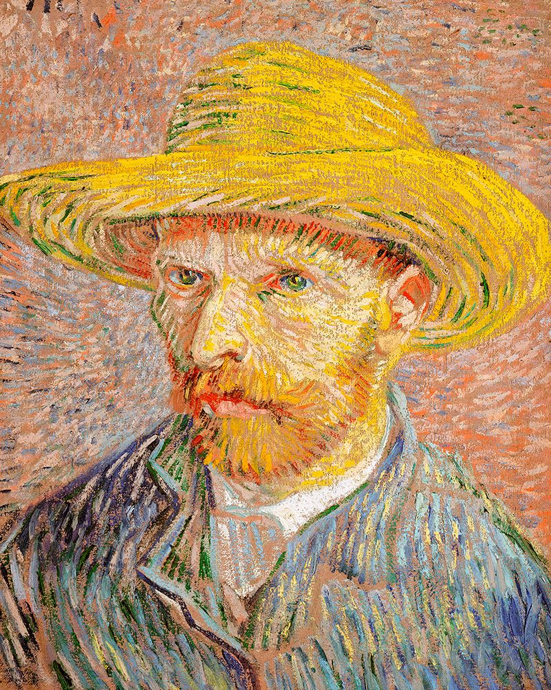 Self Portrait With Straw Hat art print by Pictufy for $57.95 CAD