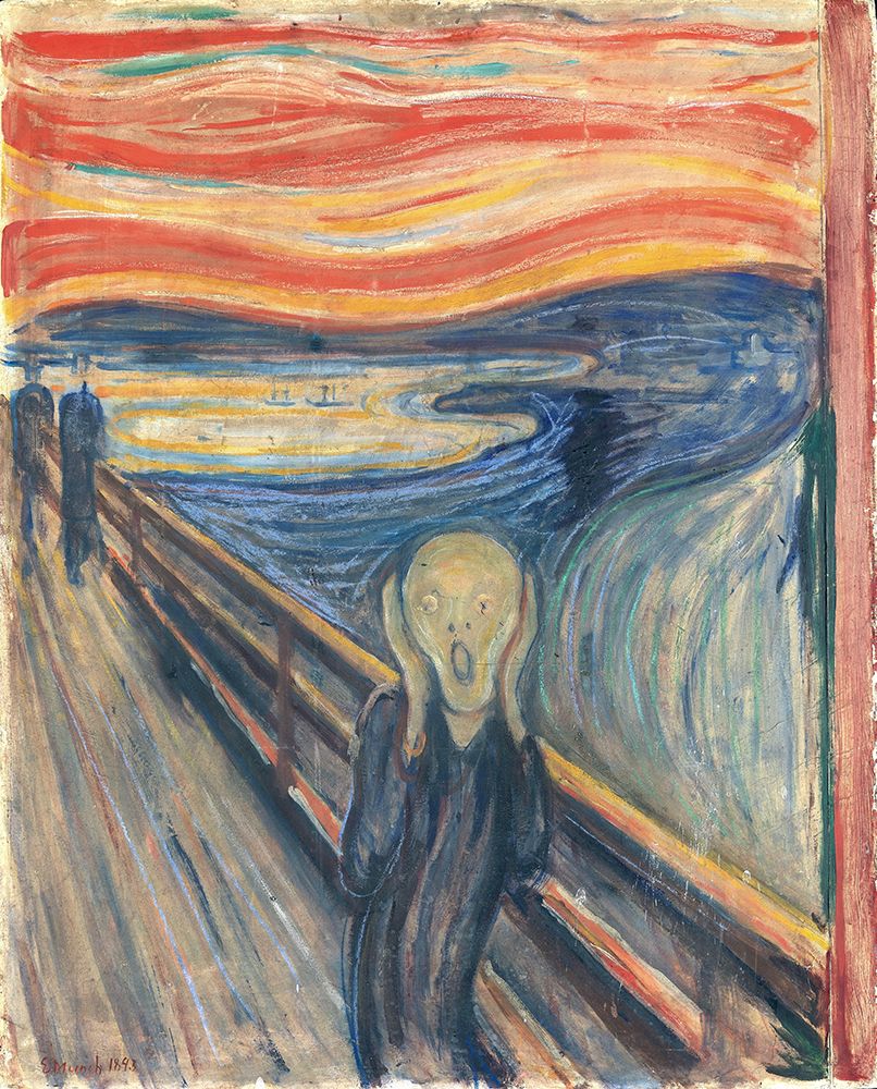 Skriet - The Scream art print by Pictufy for $57.95 CAD