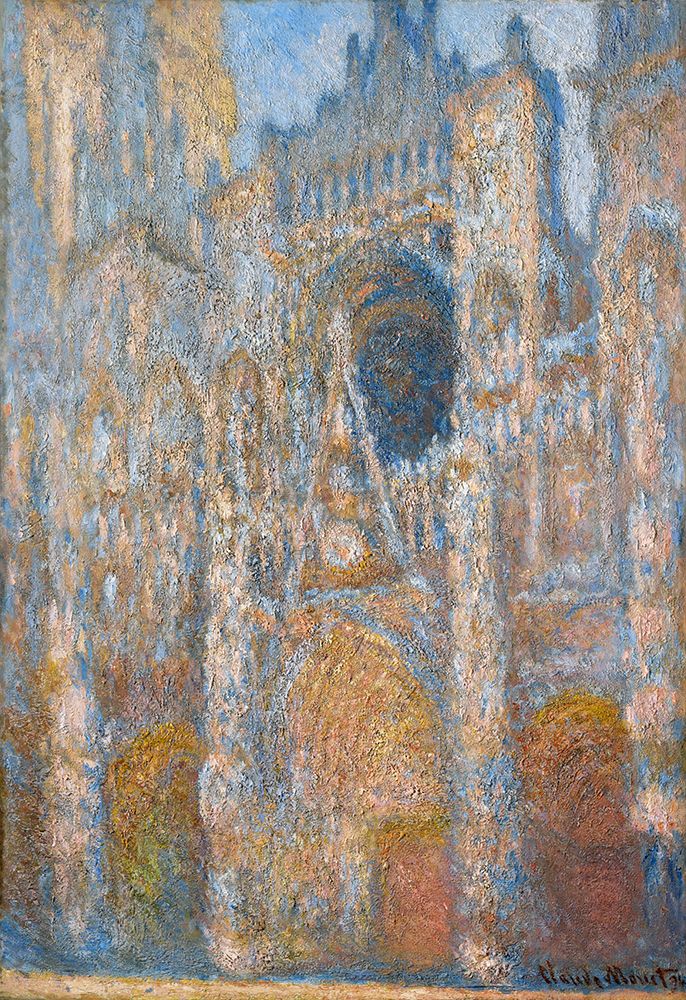 Rouen Cathedral - The Facade in Sunlight art print by Pictufy for $57.95 CAD