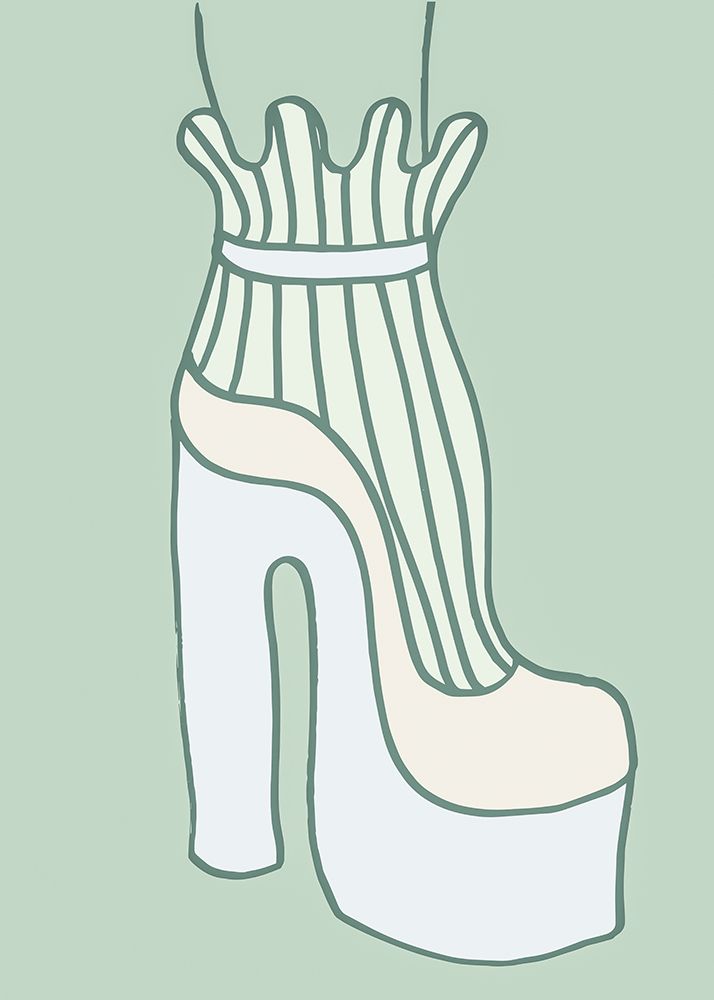 Shoe Green art print by Pictufy Studio for $57.95 CAD