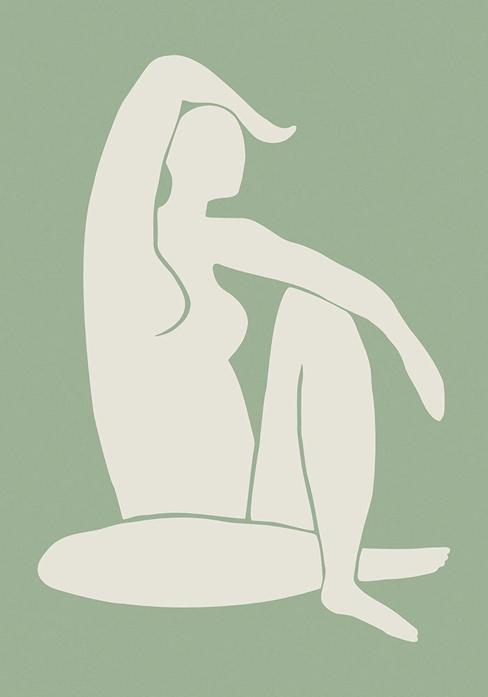 Figure Matisse Style Green art print by Pictufy Studio II for $57.95 CAD