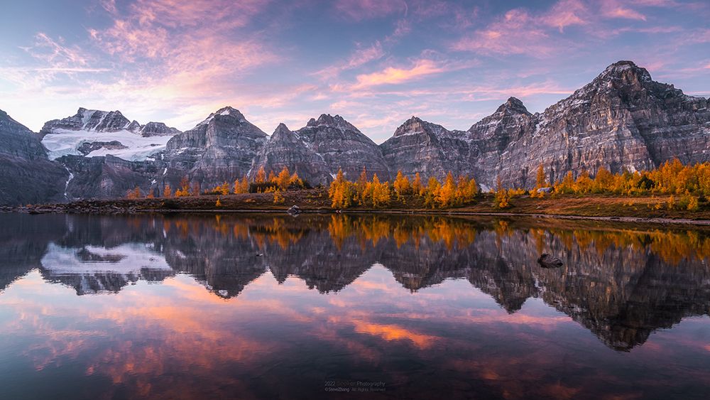 Mirror In Banff art print by Steve Zhang for $57.95 CAD