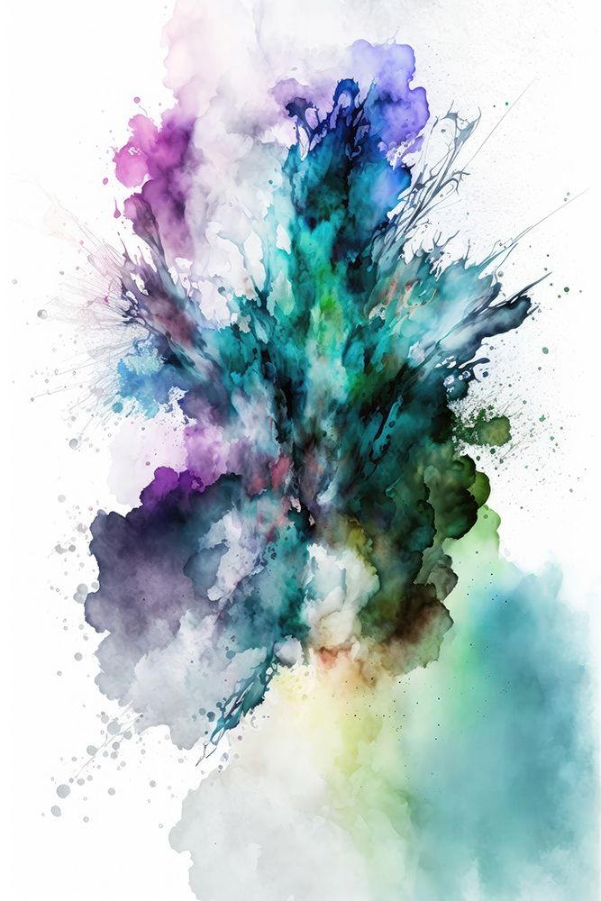 Green Smoke Splash art print by Mauro for $57.95 CAD