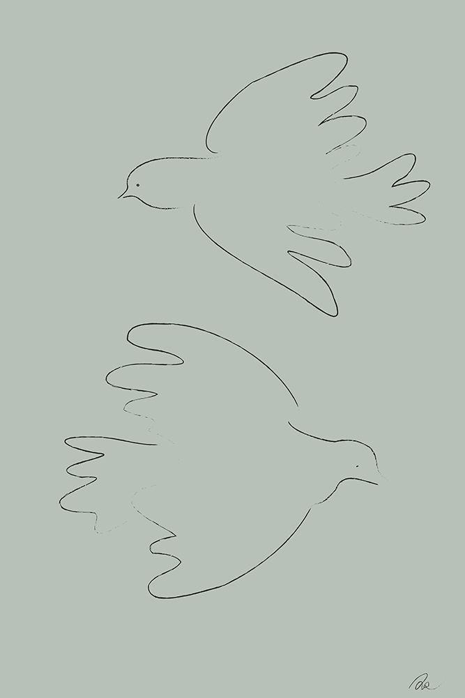 DOVES Green art print by Pictufy Studio II for $57.95 CAD