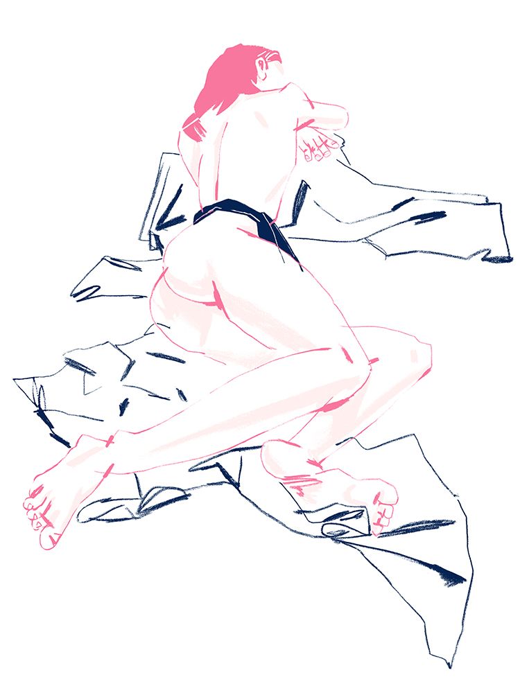 A Girl Sleeping Back View art print by Francesco Gulina for $57.95 CAD