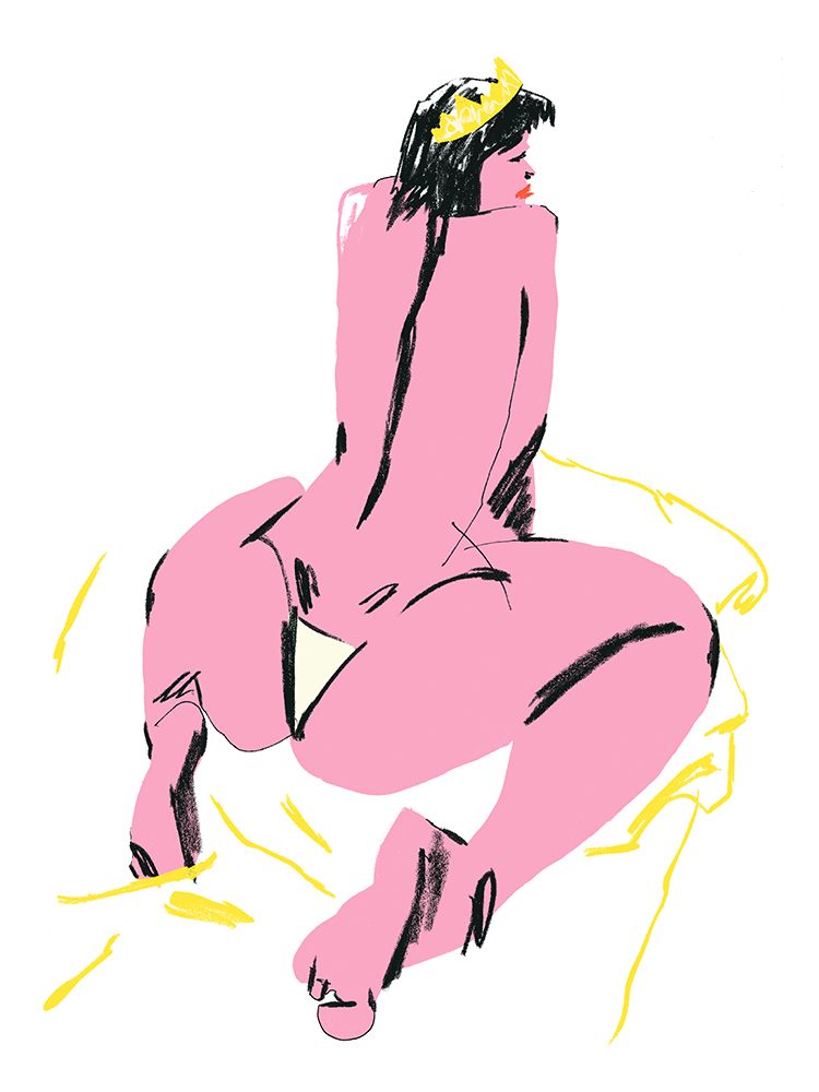 Female Nude Back View art print by Francesco Gulina for $57.95 CAD