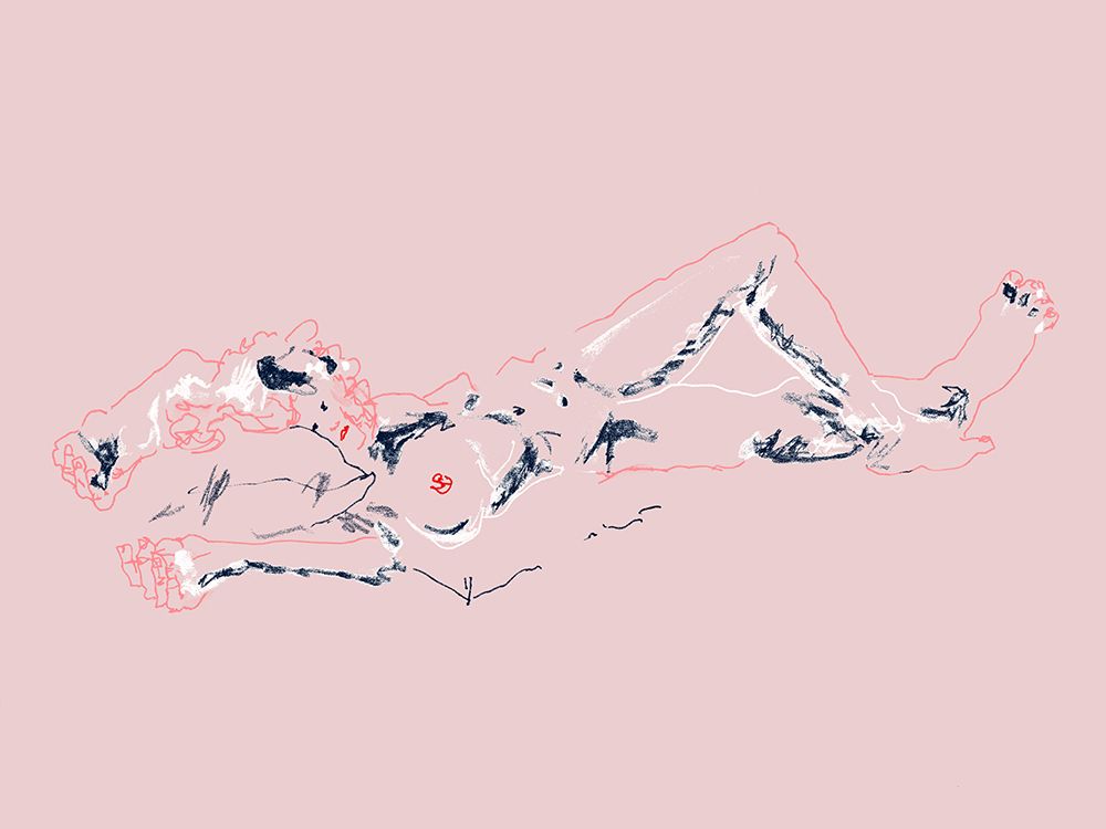 Girl Lying Down art print by Francesco Gulina for $57.95 CAD