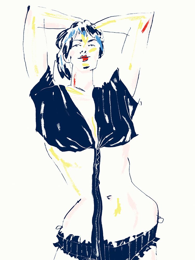 Portrait Of A Model White art print by Francesco Gulina for $57.95 CAD