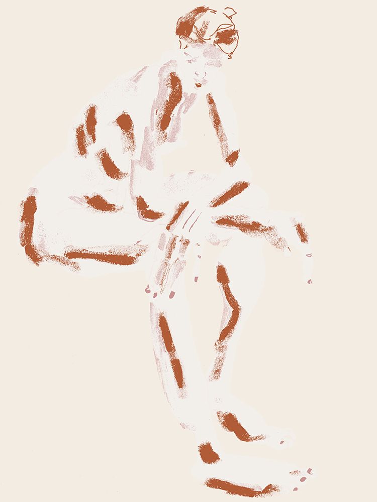 Seated Nude With Crossed Arms art print by Francesco Gulina for $57.95 CAD