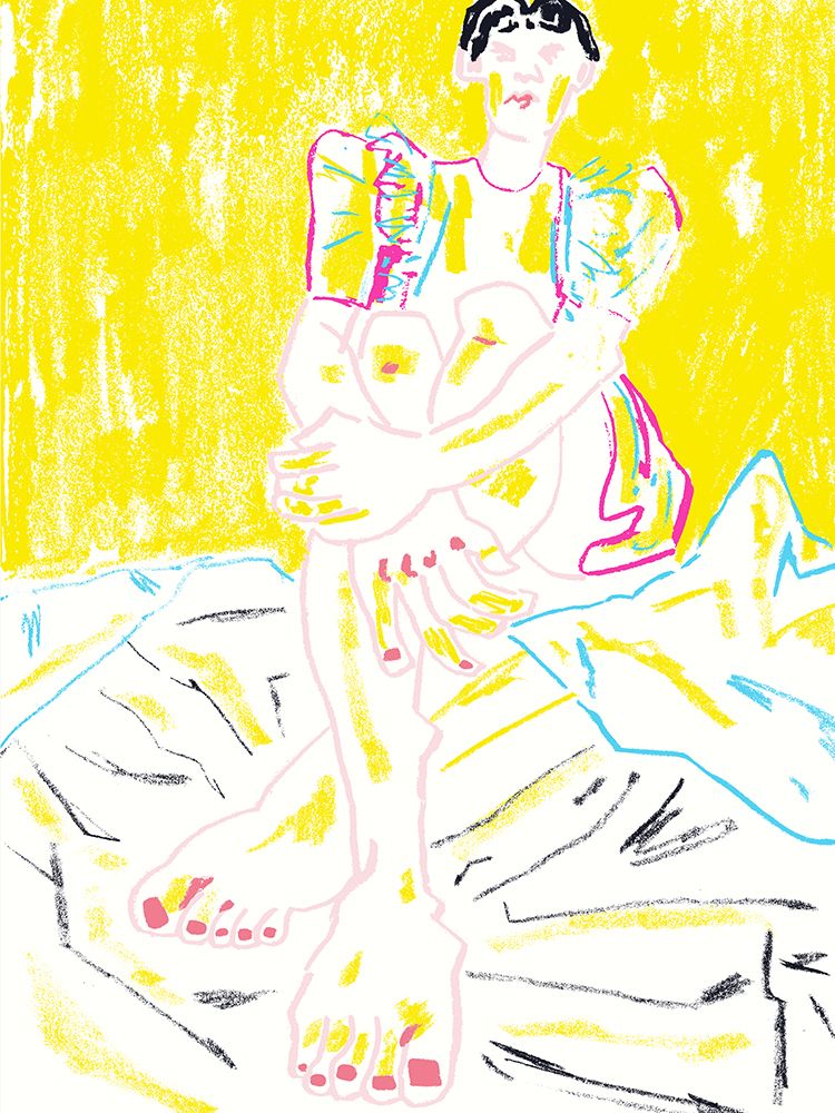 The Girl In The Yellow Dress art print by Francesco Gulina for $57.95 CAD