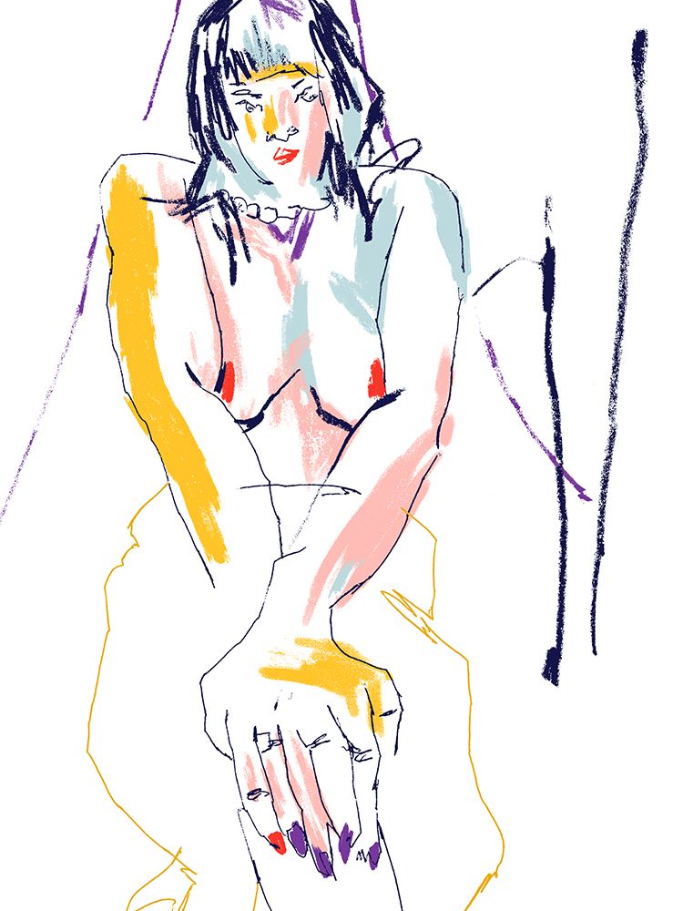 Woman With Crossed Hands art print by Francesco Gulina for $57.95 CAD