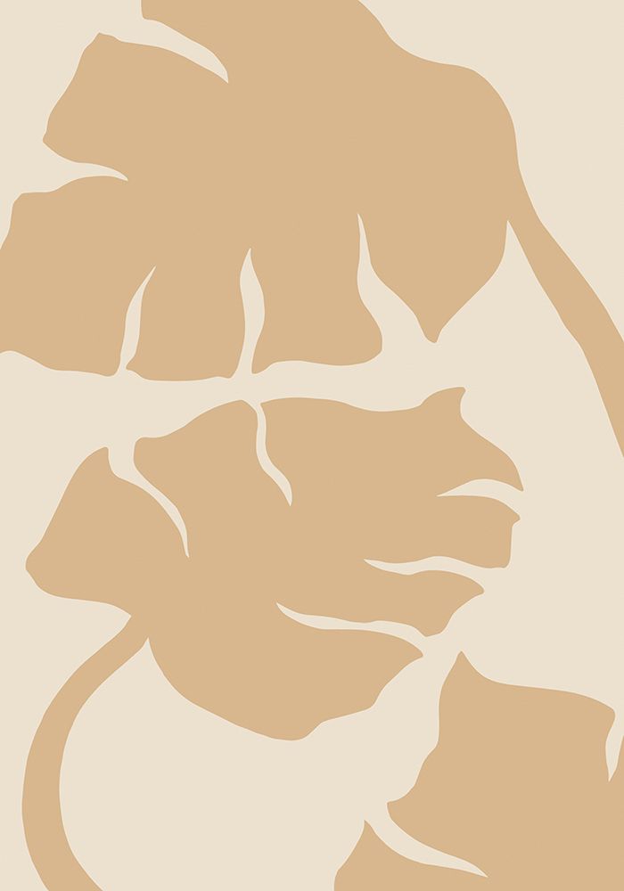 Monstera Soft orange art print by Pictufy Studio for $57.95 CAD