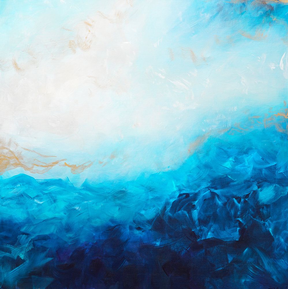 Blue Sea-golden Sunlight 2 art print by Francoise Wattre for $57.95 CAD