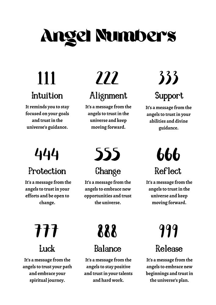 Angel Numbers art print by Amelie for $57.95 CAD