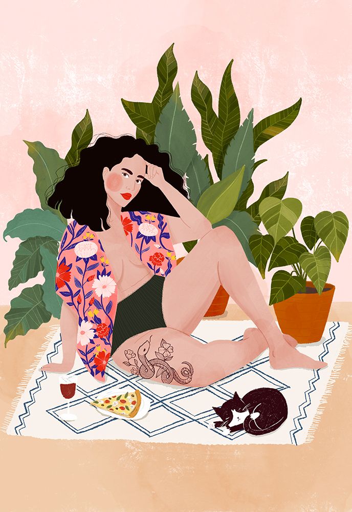 Sunday pizza art print by Maja Tomljanovic for $57.95 CAD