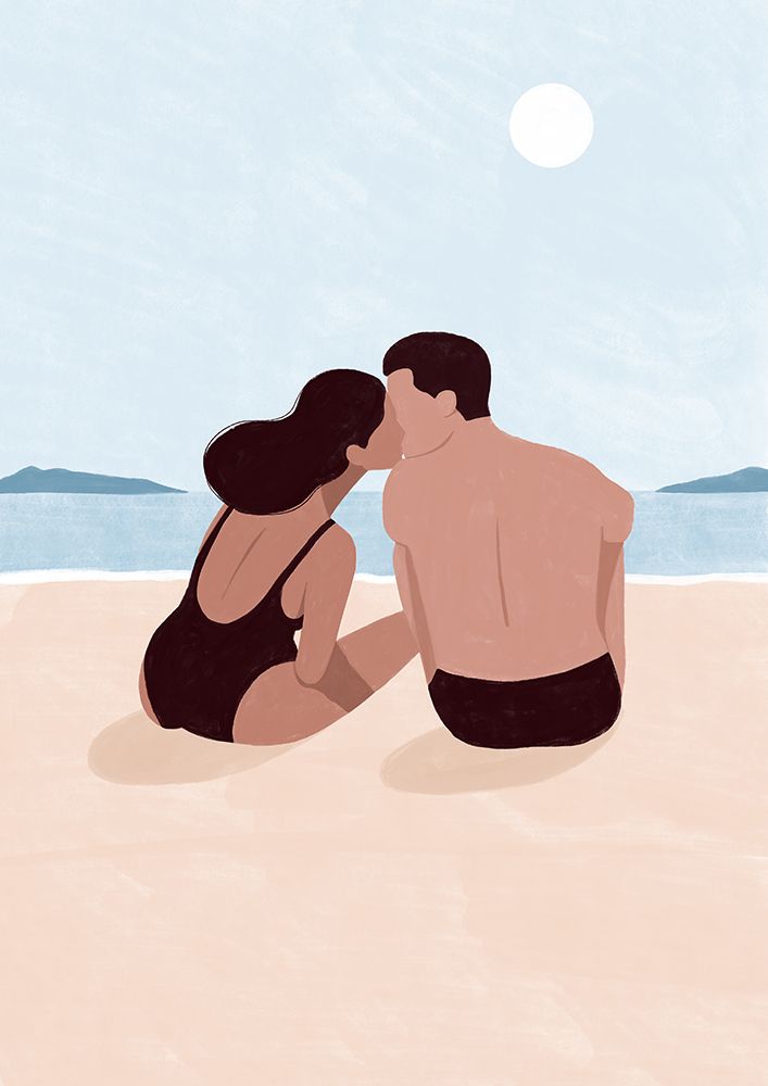 First Kiss art print by Maja Tomljanovic for $57.95 CAD