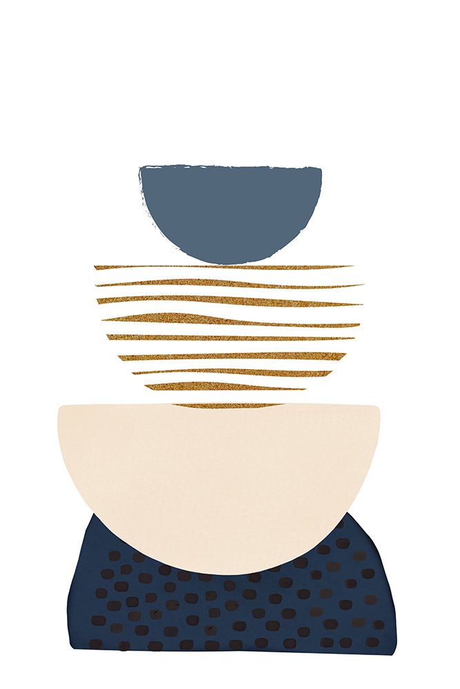 boho blue-3 art print by Sally Ann Moss for $57.95 CAD