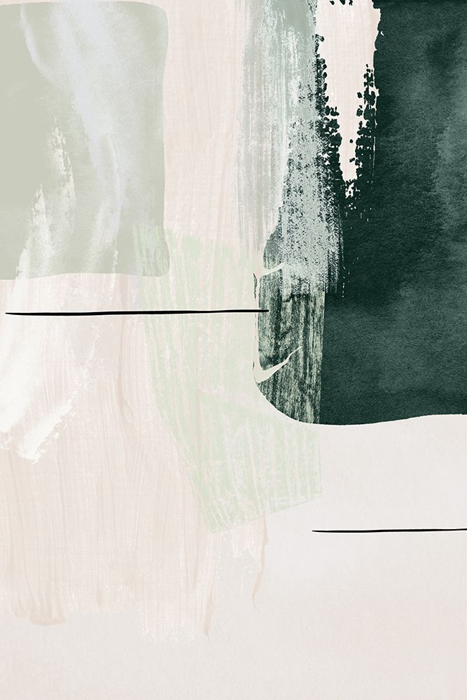 Abstract Shapes in Green-2 art print by Sally Ann Moss for $57.95 CAD