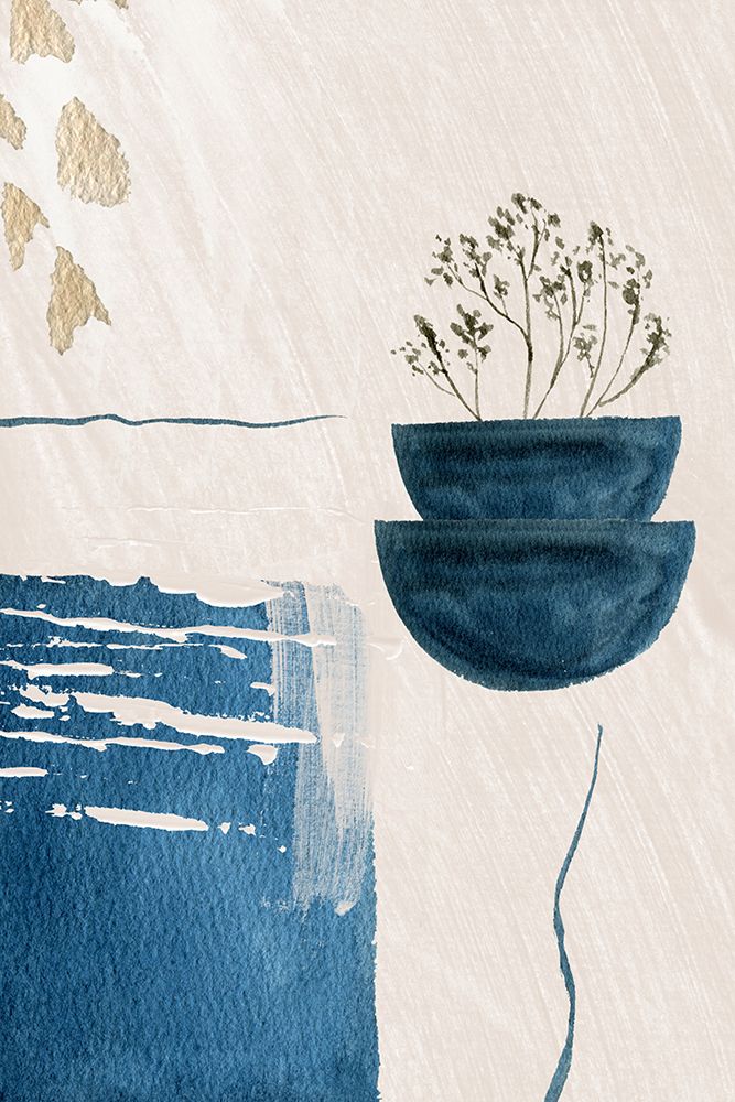 Calm Blues-1 art print by Sally Ann Moss for $57.95 CAD