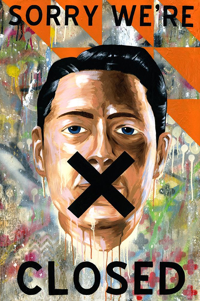 Sorry Were Closed art print by Famous When Dead for $57.95 CAD