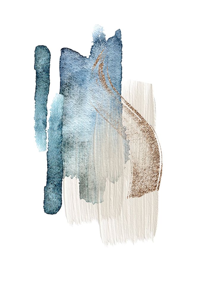 Atlantic Blue Abstract-2 art print by Sally Ann Moss for $57.95 CAD
