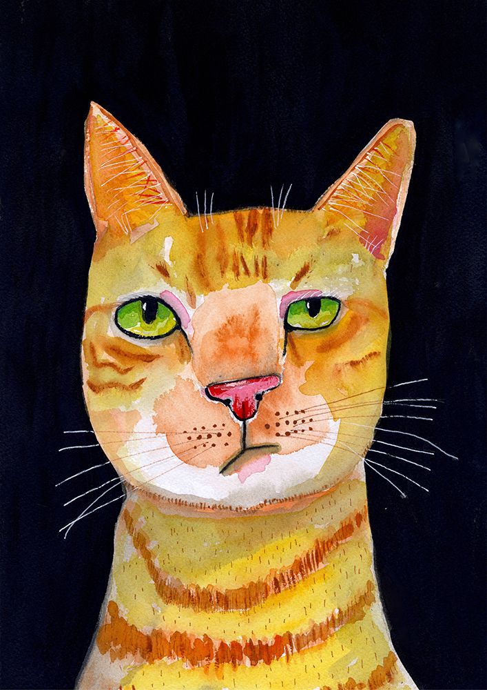 Ginger Cat art print by Sharyn Bursic for $57.95 CAD