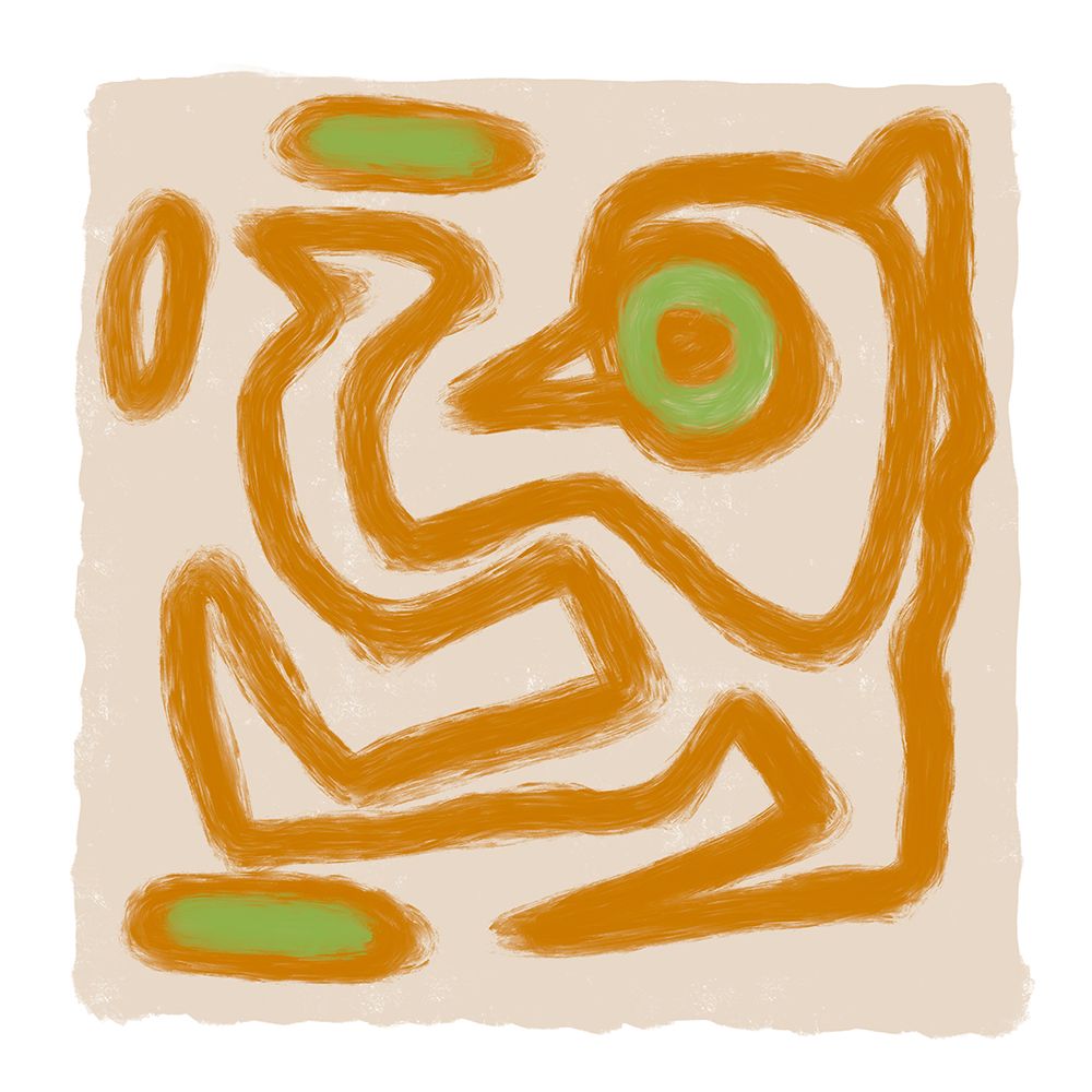 Tan Scribble 2 art print by Sharyn Bursic for $57.95 CAD