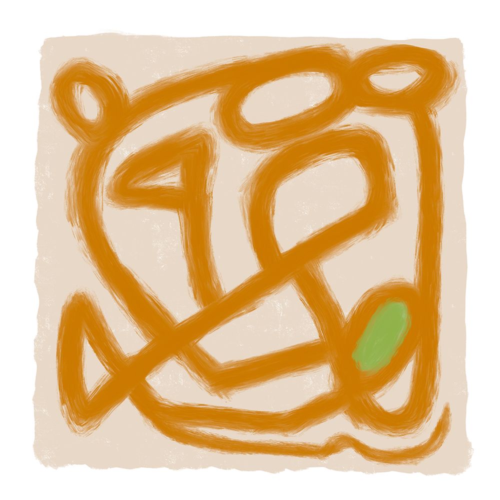 Tan Scribble 3 art print by Sharyn Bursic for $57.95 CAD