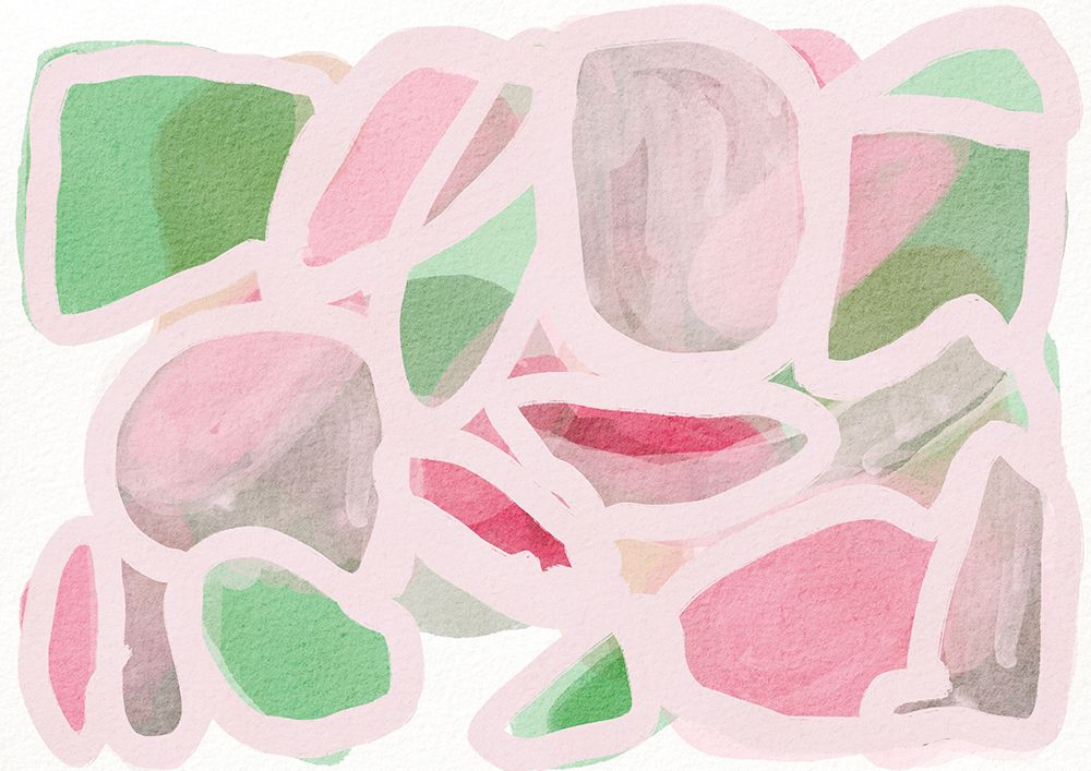 Pink Scribble art print by Sharyn Bursic for $57.95 CAD