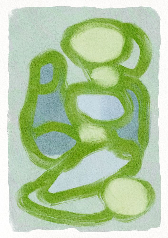 Green Circles 2 art print by Sharyn Bursic for $57.95 CAD