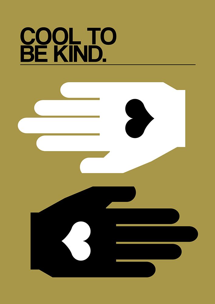 Cool To Be Kind Olive art print by Frances Collett for $57.95 CAD