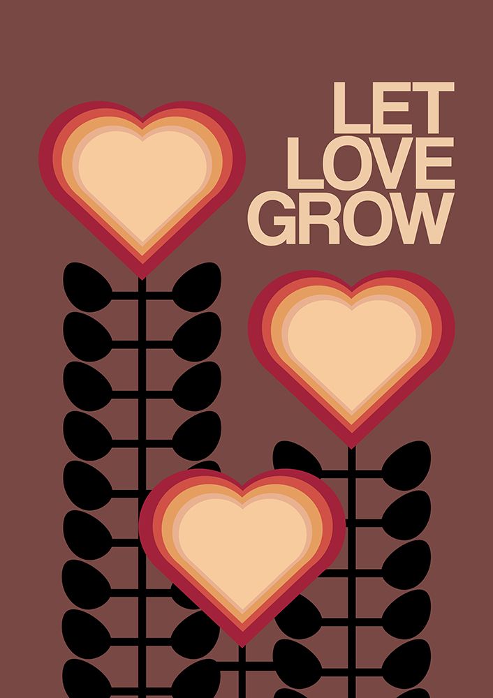 Let Love Grow Brown art print by Frances Collett for $57.95 CAD