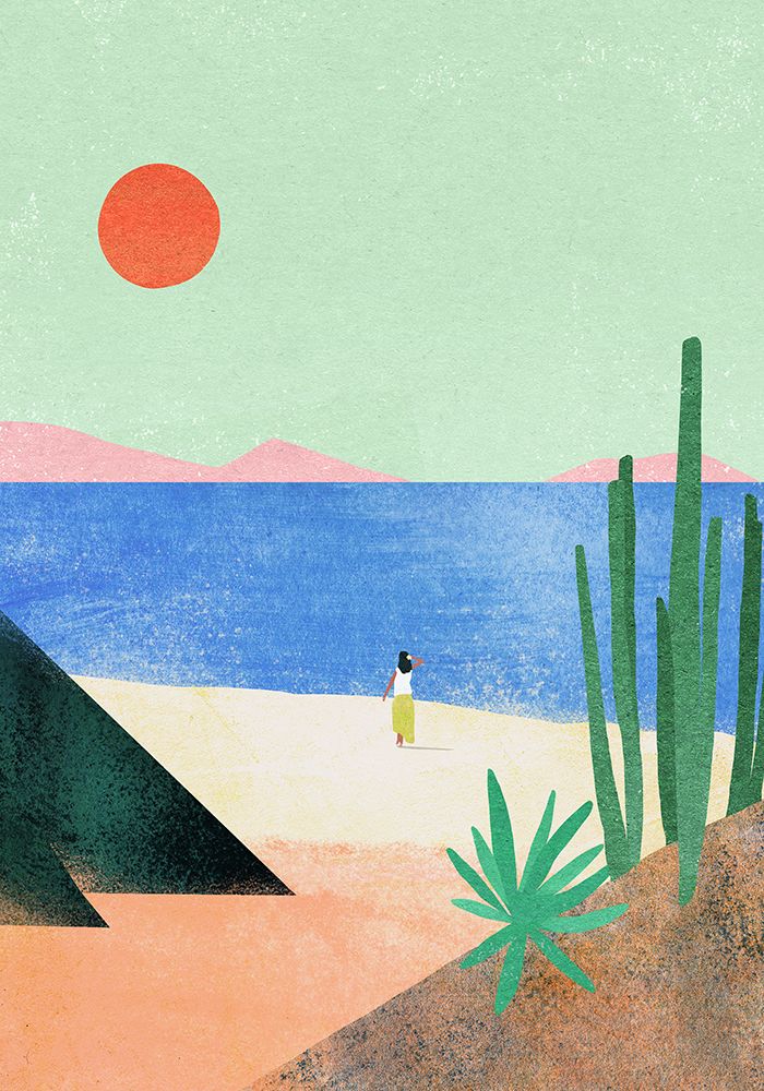 Beach Girl ii art print by Longwayhome for $57.95 CAD