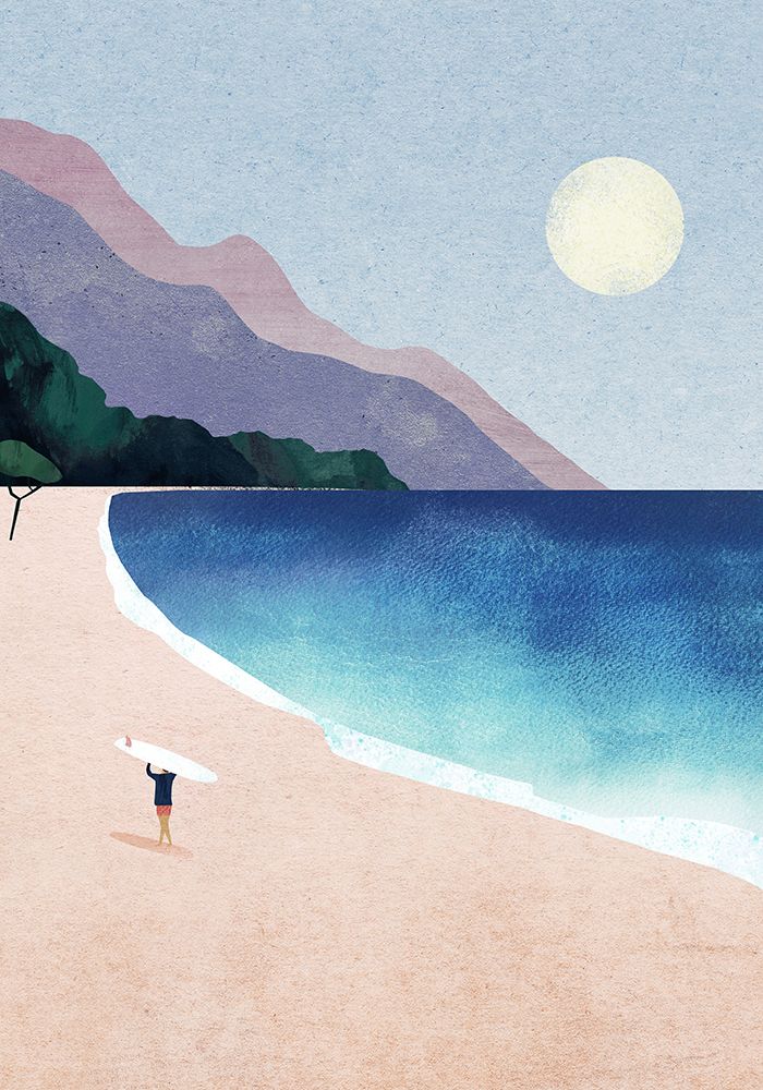 Surf Beach art print by Longwayhome for $57.95 CAD