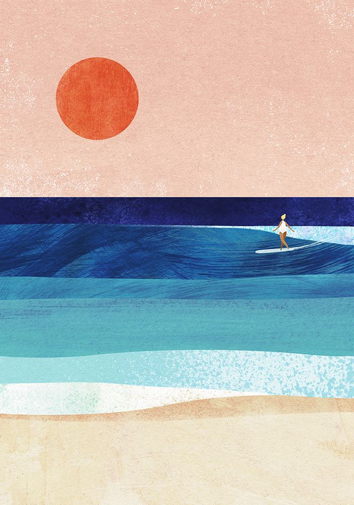Surf Girl art print by Longwayhome for $57.95 CAD