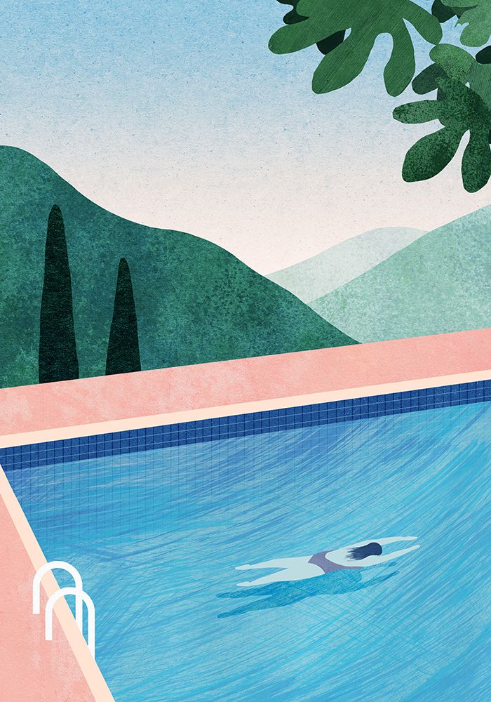 Swimming Pool ii art print by Longwayhome for $57.95 CAD