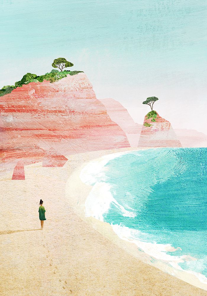 Beach Girl iv art print by Longwayhome for $57.95 CAD