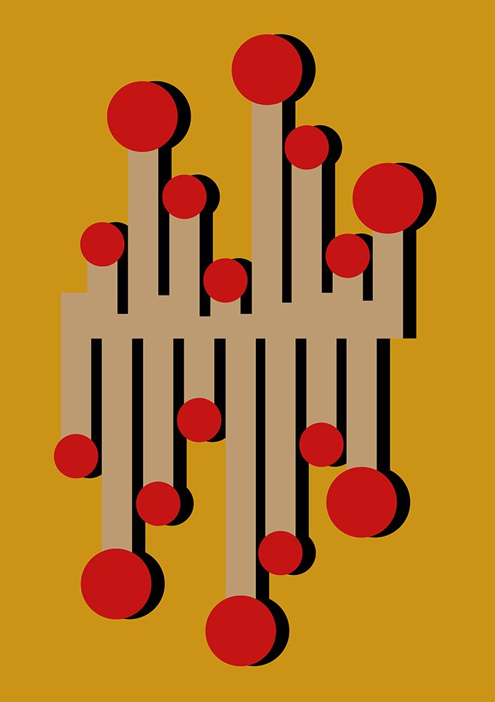 The 1968 Telephonist Mustard art print by Frances Collett for $57.95 CAD