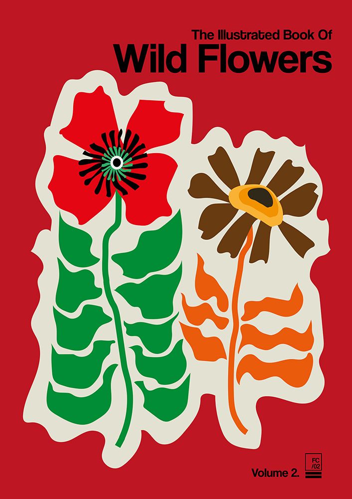 The Illustrated Book Of Wild Flowers Vol.2 Red art print by Frances Collett for $57.95 CAD