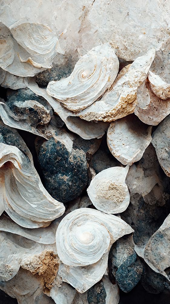 Sea Shells Detail No 4 art print by Treechild for $57.95 CAD