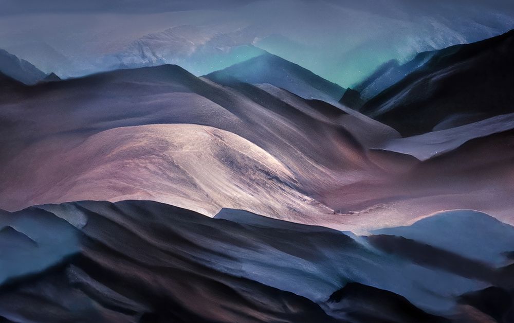 Moonlight On The Mountains art print by Robin Wechsler for $57.95 CAD