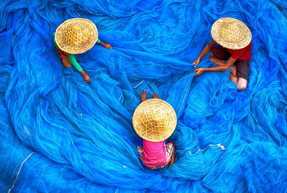 Fishing Net art print by Ajit Kumar Majhi for $57.95 CAD